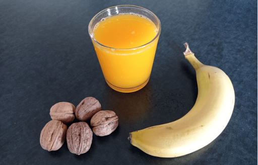 Desayuno sano: receta con Plátano-Naranja-Nueces